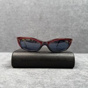 Arnette Nomad Sunglasses Burgundy Marbled Wrap Frame Made in Italy 127-121/53